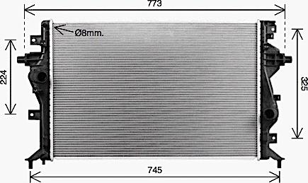 Ava Quality Cooling KA2331 - Radiator, mühərrikin soyudulması furqanavto.az