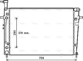 Ava Quality Cooling KA2251 - Radiator, mühərrikin soyudulması furqanavto.az