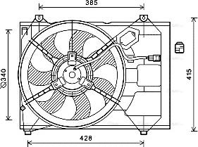 Ava Quality Cooling KA7533 - Fen, radiator furqanavto.az