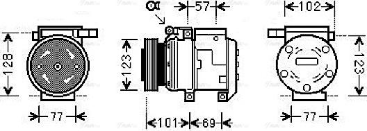 Ava Quality Cooling KAAK146 - Kompressor, kondisioner furqanavto.az