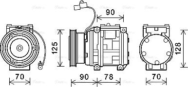 Ava Quality Cooling KAAK178 - Kompressor, kondisioner furqanavto.az