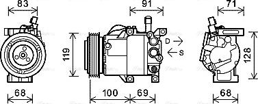 Ava Quality Cooling KAK144 - Kompressor, kondisioner furqanavto.az
