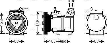 Ava Quality Cooling KAK156 - Kompressor, kondisioner furqanavto.az
