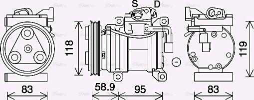 Ava Quality Cooling KAK283 - Kompressor, kondisioner furqanavto.az