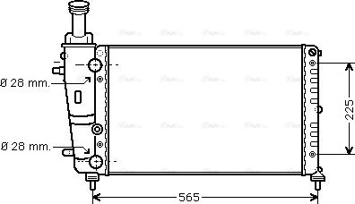 Ava Quality Cooling LC 2066 - Radiator, mühərrikin soyudulması furqanavto.az