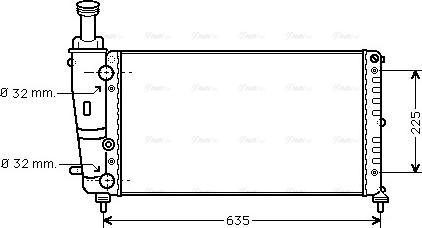 Ava Quality Cooling LC 2067 - Radiator, mühərrikin soyudulması furqanavto.az