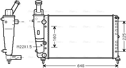 Ava Quality Cooling LC 2082 - Radiator, mühərrikin soyudulması furqanavto.az