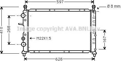 Ava Quality Cooling LC 2073 - Radiator, mühərrikin soyudulması furqanavto.az