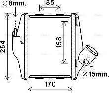 Ava Quality Cooling MCA4016 - Intercooler, şarj cihazı furqanavto.az