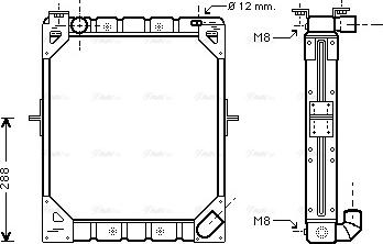 Ava Quality Cooling ME 2161 - Radiator, mühərrikin soyudulması furqanavto.az