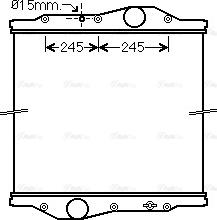 Ava Quality Cooling ME2247N - Radiator, mühərrikin soyudulması furqanavto.az