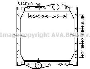 Ava Quality Cooling ME2247 - Radiator, mühərrikin soyudulması furqanavto.az