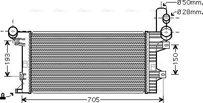 Ava Quality Cooling ME 2204 - Radiator, mühərrikin soyudulması furqanavto.az