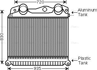 Ava Quality Cooling MN 4056 - Intercooler, şarj cihazı furqanavto.az