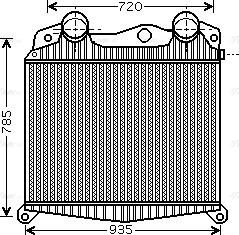Ava Quality Cooling MN 4017 - Intercooler, şarj cihazı furqanavto.az