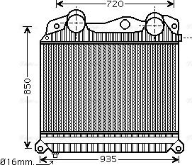 Ava Quality Cooling MN4076 - Intercooler, şarj cihazı furqanavto.az