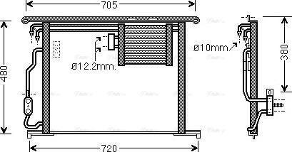 Ava Quality Cooling MS5467 - Kondenser, kondisioner furqanavto.az