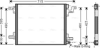 Ava Quality Cooling MS 5377 - Kondenser, kondisioner furqanavto.az