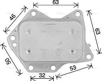 Ava Quality Cooling MS3744 - Yağ soyuducu, mühərrik yağı furqanavto.az