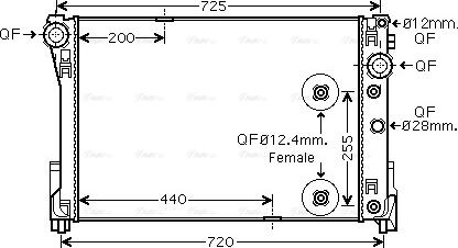 Ava Quality Cooling MS2491 - Radiator, mühərrikin soyudulması furqanavto.az