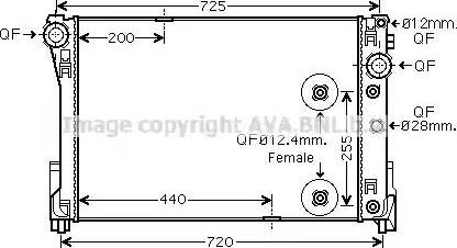 Ava Quality Cooling MS 2546 - Radiator, mühərrikin soyudulması furqanavto.az