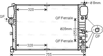 Ava Quality Cooling MS 2492 - Radiator, mühərrikin soyudulması furqanavto.az