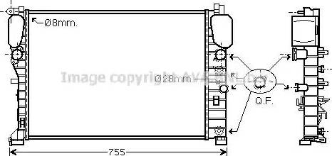 Ava Quality Cooling MS 2449 - Radiator, mühərrikin soyudulması furqanavto.az