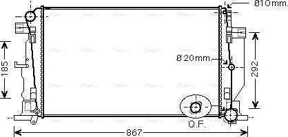 Ava Quality Cooling MS 2444 - Radiator, mühərrikin soyudulması furqanavto.az