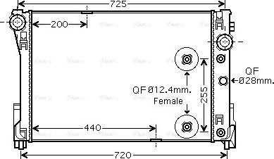 Ava Quality Cooling MS 2452 - Radiator, mühərrikin soyudulması furqanavto.az