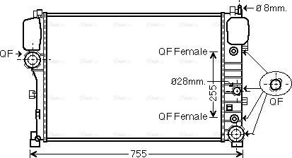 Ava Quality Cooling MS 2469 - Radiator, mühərrikin soyudulması furqanavto.az