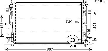 Ava Quality Cooling MS 2402 - Radiator, mühərrikin soyudulması furqanavto.az