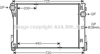 Ava Quality Cooling MS 2474 - Radiator, mühərrikin soyudulması furqanavto.az