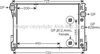 Ava Quality Cooling MS 2475 - Radiator, mühərrikin soyudulması furqanavto.az