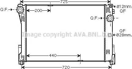 Ava Quality Cooling MS2591 - Radiator, mühərrikin soyudulması furqanavto.az