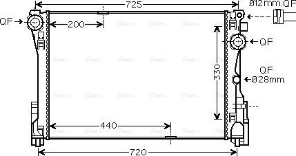 Ava Quality Cooling MS2693 - Radiator, mühərrikin soyudulması furqanavto.az