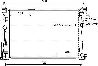 Ava Quality Cooling MS2652 - Radiator, mühərrikin soyudulması furqanavto.az