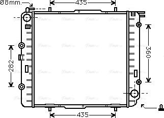 Ava Quality Cooling MS 2038 - Radiator, mühərrikin soyudulması furqanavto.az