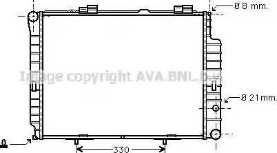 Ava Quality Cooling MS 2191 - Radiator, mühərrikin soyudulması furqanavto.az