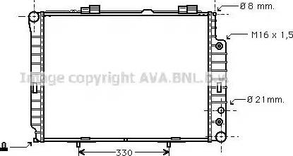 Ava Quality Cooling MS 2189 - Radiator, mühərrikin soyudulması furqanavto.az