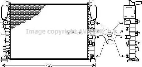 Ava Quality Cooling MS 2342 - Radiator, mühərrikin soyudulması furqanavto.az