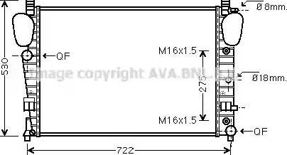 Ava Quality Cooling MS 2306 - Radiator, mühərrikin soyudulması furqanavto.az