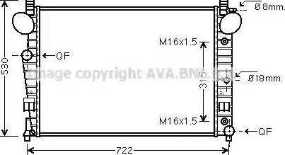 Ava Quality Cooling MS 2301 - Radiator, mühərrikin soyudulması furqanavto.az