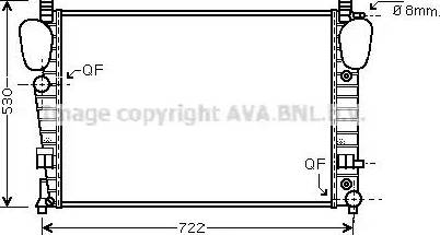 Ava Quality Cooling MS 2311 - Radiator, mühərrikin soyudulması furqanavto.az