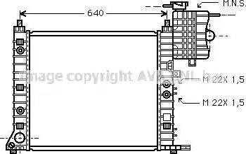 Ava Quality Cooling MS 2243 - Radiator, mühərrikin soyudulması furqanavto.az