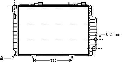 Ava Quality Cooling MS 2263 - Radiator, mühərrikin soyudulması furqanavto.az