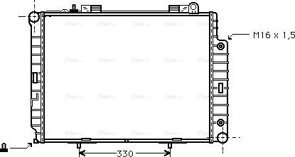 Ava Quality Cooling MS 2209 - Radiator, mühərrikin soyudulması furqanavto.az