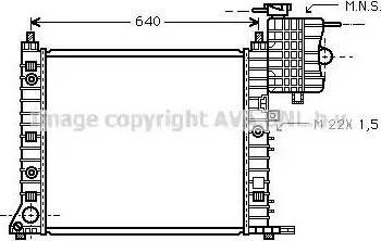 Ava Quality Cooling MS 2216 - Radiator, mühərrikin soyudulması furqanavto.az