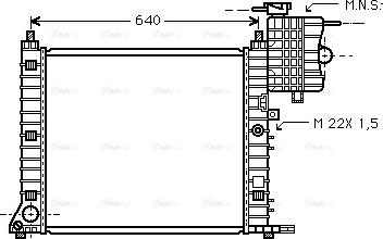 Ava Quality Cooling MS 2213 - Radiator, mühərrikin soyudulması furqanavto.az