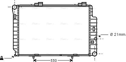 Ava Quality Cooling MSA2234 - Radiator, mühərrikin soyudulması furqanavto.az