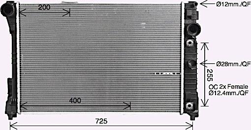 Ava Quality Cooling MS2729 - Radiator, mühərrikin soyudulması furqanavto.az